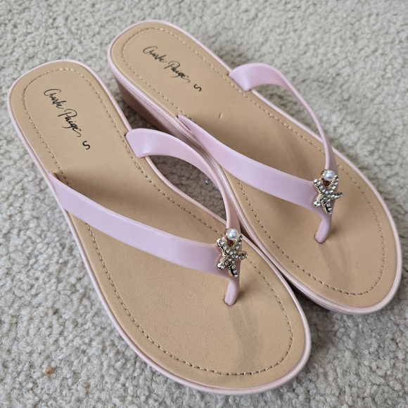 Charlie Paige Blush Sandals with Starfish Detail - Picture 2 of 9